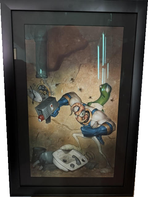 Game Artwork from the collection, including its frame